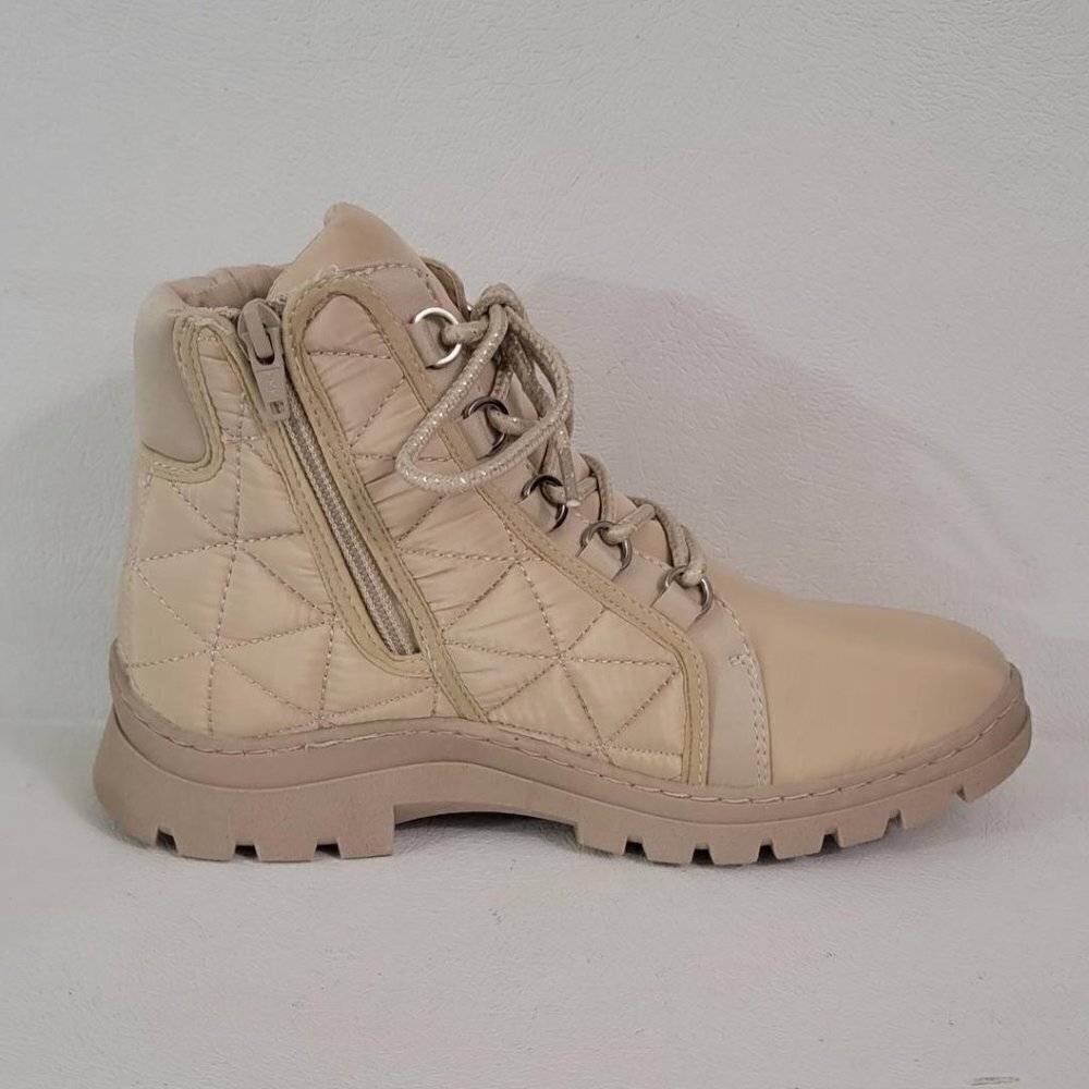 Sun + Stone Piperr Cream Quilted Cold-Weather Booties 6.5M - Picture 4 of 8